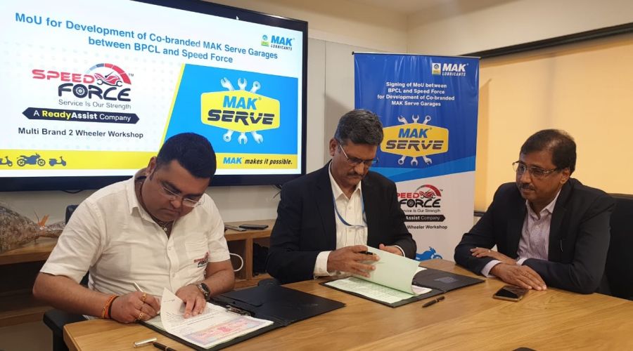 BPCL signs MoU with Speed Force for Co-branded Two-wheeler Garages